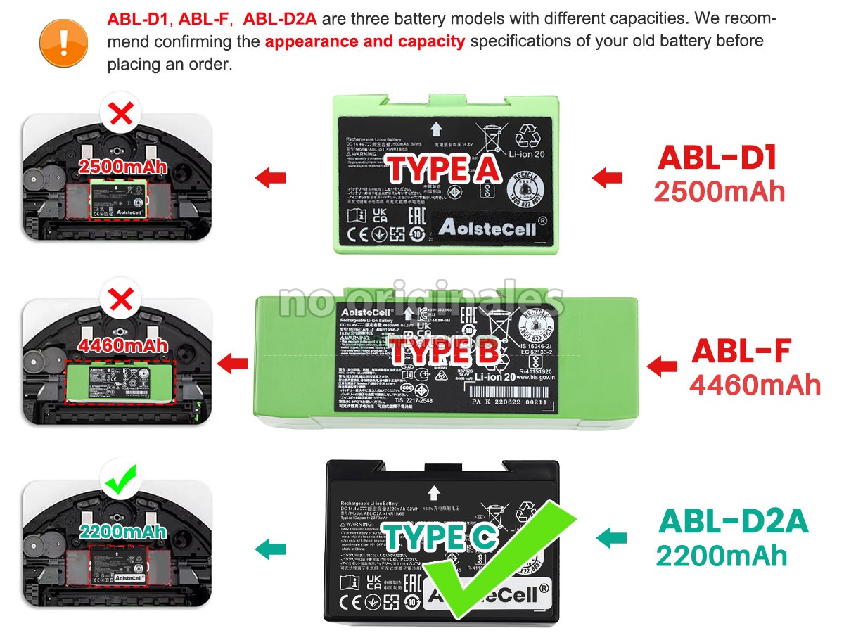 Batería para iRobot ROOMBA E5154